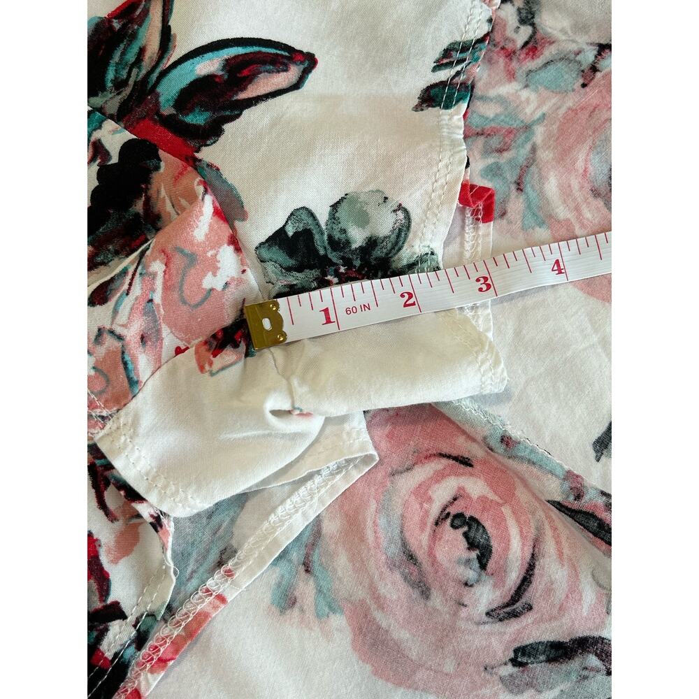 Franchesca's Miami Floral Spaghetti Cross Back Romper Train Maxi Dress SZ Small - Picture 11 of 14